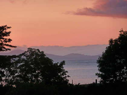 Photo of view across Sound of Mull